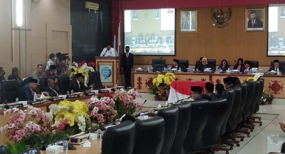 Rapat Paripurna Istimewa DPRD Kota Ambon Dalam Rangka Pidato Pejabat Walikota Ambon