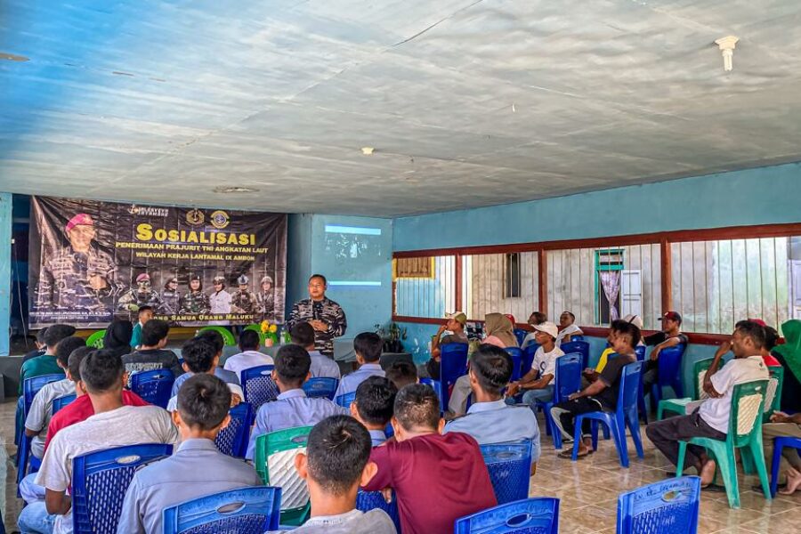 Sosialisasi Penerimaan Prajurit TNI Angkatan Laut Oleh Lantamal IX Ambon Di Negeri Sawai dan Saleman Kecamatan Seram Utara Kabupaten Maluku Tengah