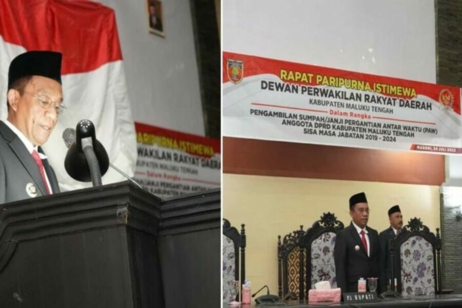 Sambutan Penjabat Bupati Maluku Tengah Muhamat Marasabessy, Dalam Paripurna PAW DPRD Maluku Tengah