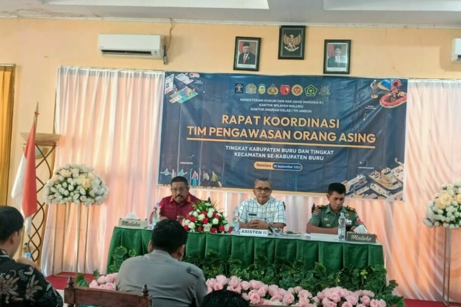 Imigrasi Ambon Gelar Rakor Tim Pengawasan Orang Asing Di Kabupaten Buru