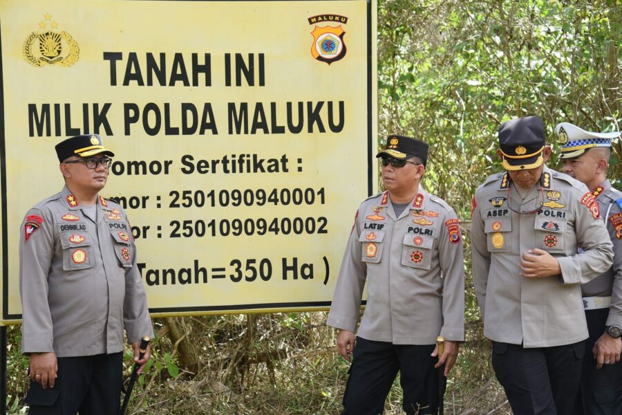 Kapolda Maluku Mengecek Langsung Aset Lahan Milik Polda Maluku Di Kabupaten SBB 0k (2)