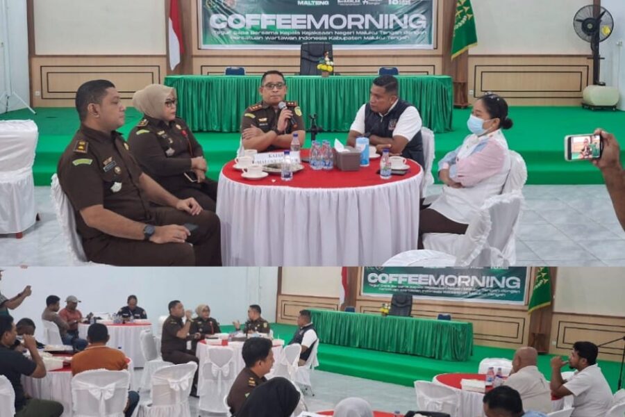 Kajari Maluku Tengah Herbeth Pesta Hutapea, Coffee Morning Bareng Jurnalis, Berlangsung Hangat